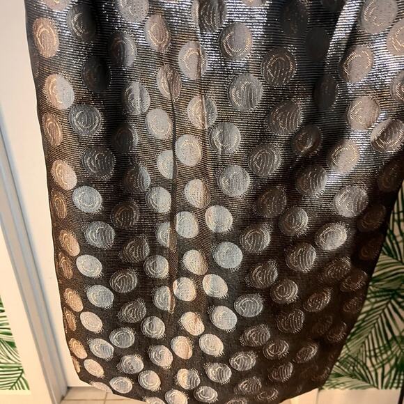 Anthropologie Moulinette Souers Strapless Metallic Trim Dress, size 8, EUC - Picture 4 of 12